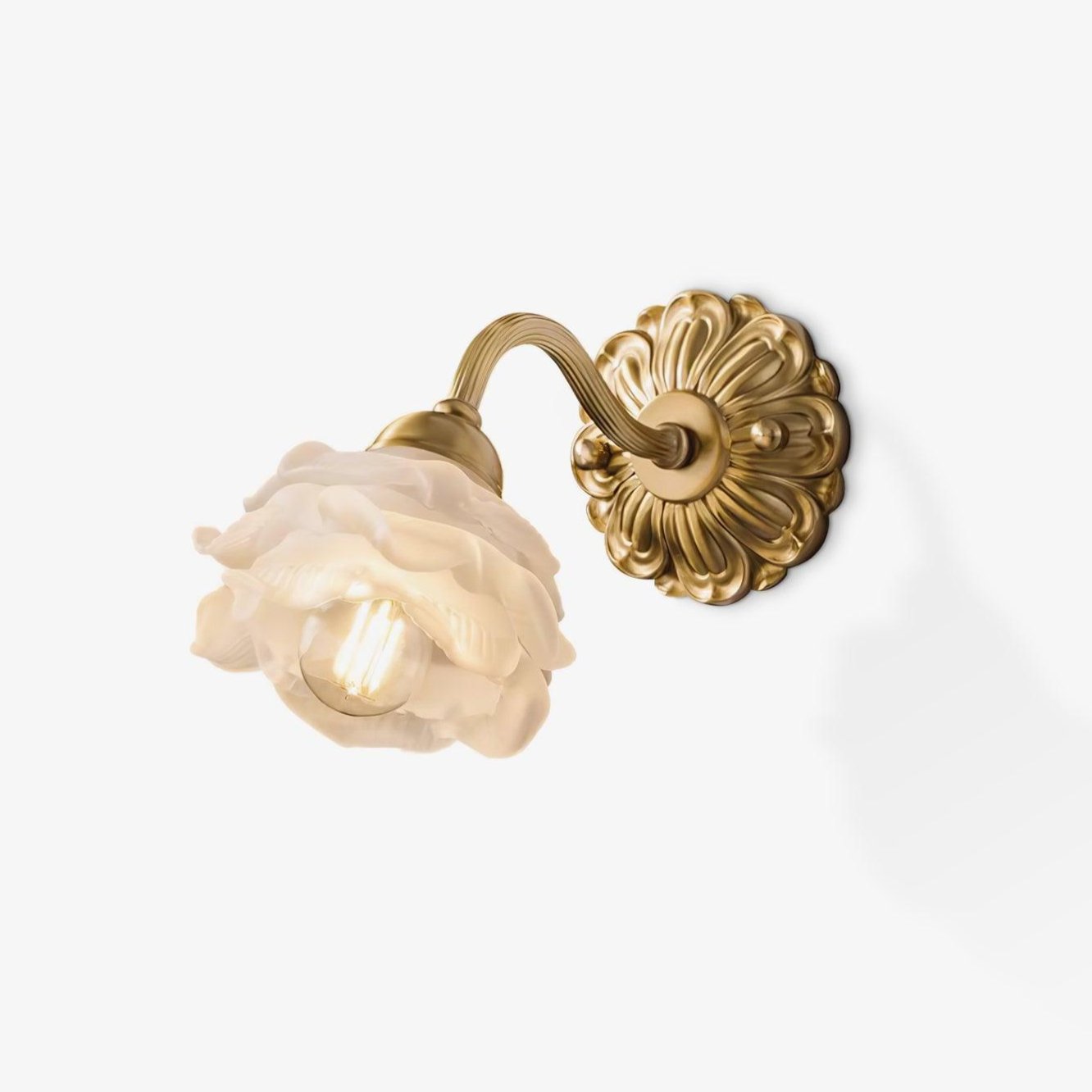 Drifte Brass Floral Luxury Wall Lamp - Letslighting