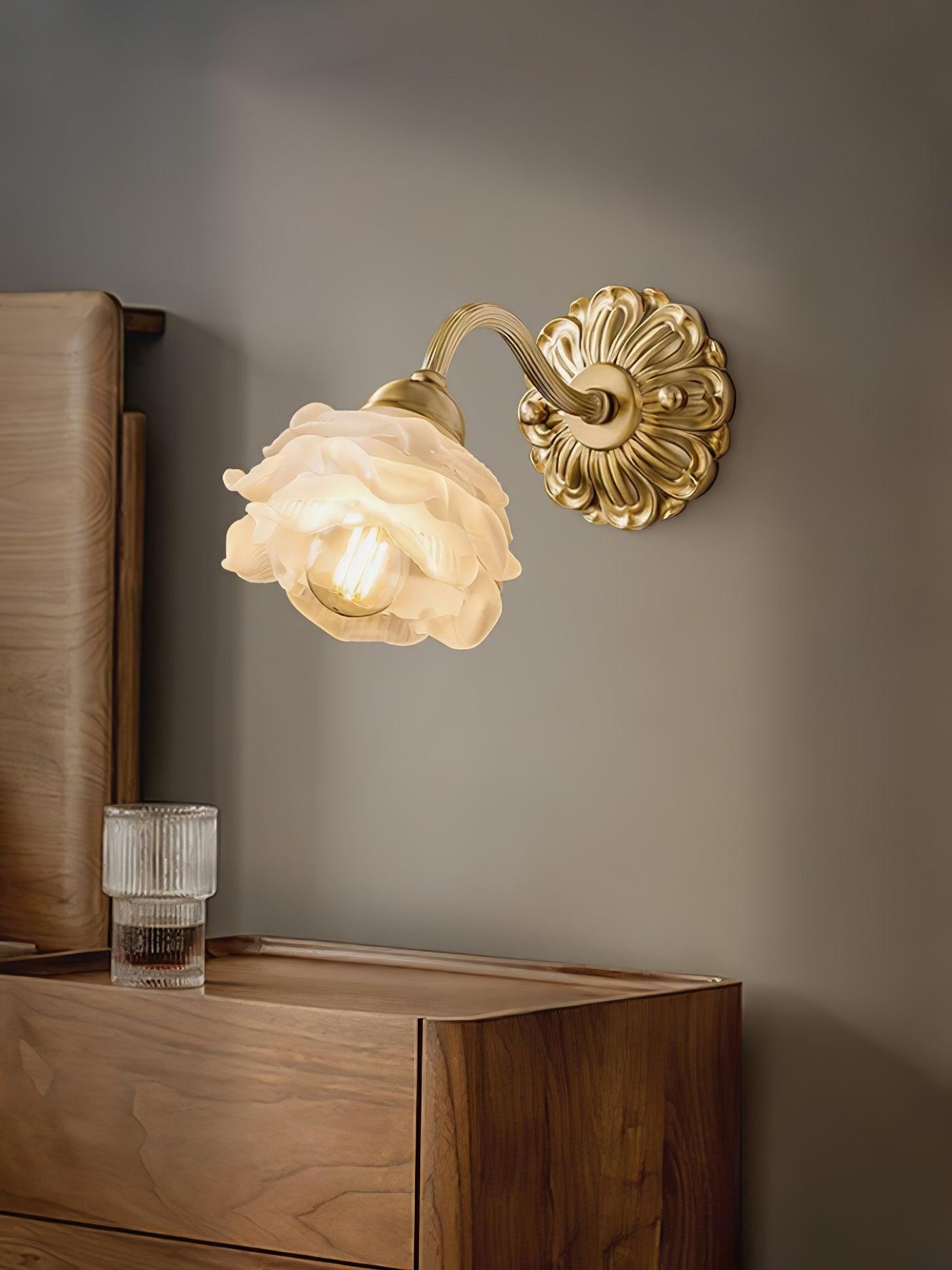 Drifte Brass Floral Luxury Wall Lamp - Letslighting