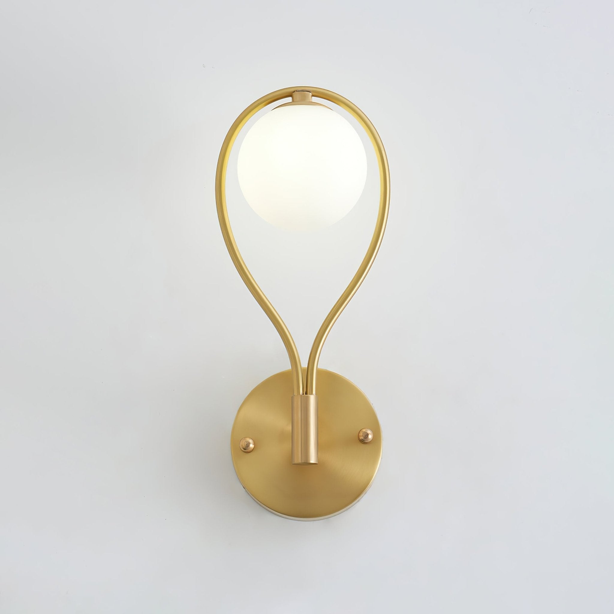 Icarila Modern Minimalist Vanity Brass Glass Wall Lamp - Letslighting