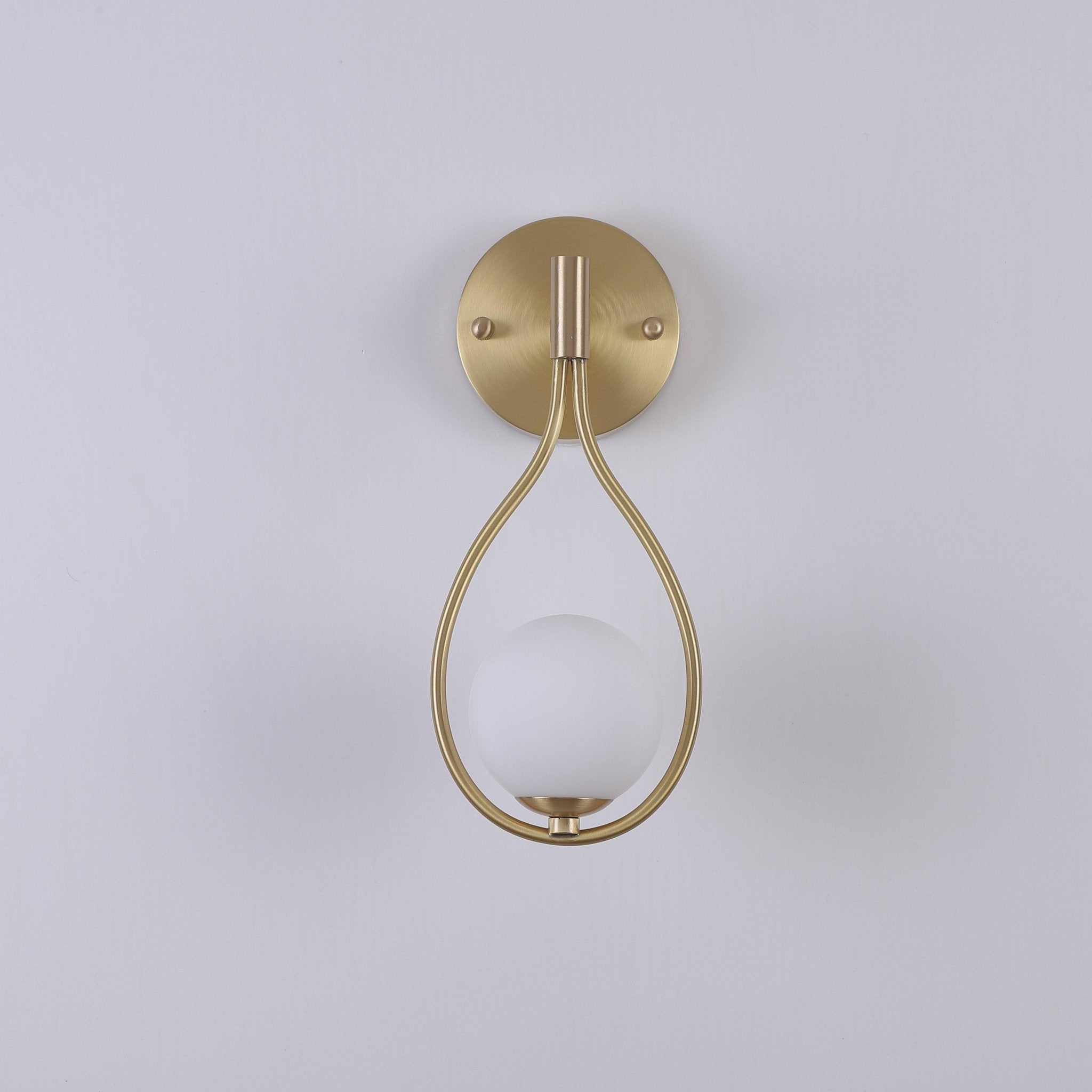 Icarila Modern Minimalist Vanity Brass Glass Wall Lamp - Letslighting