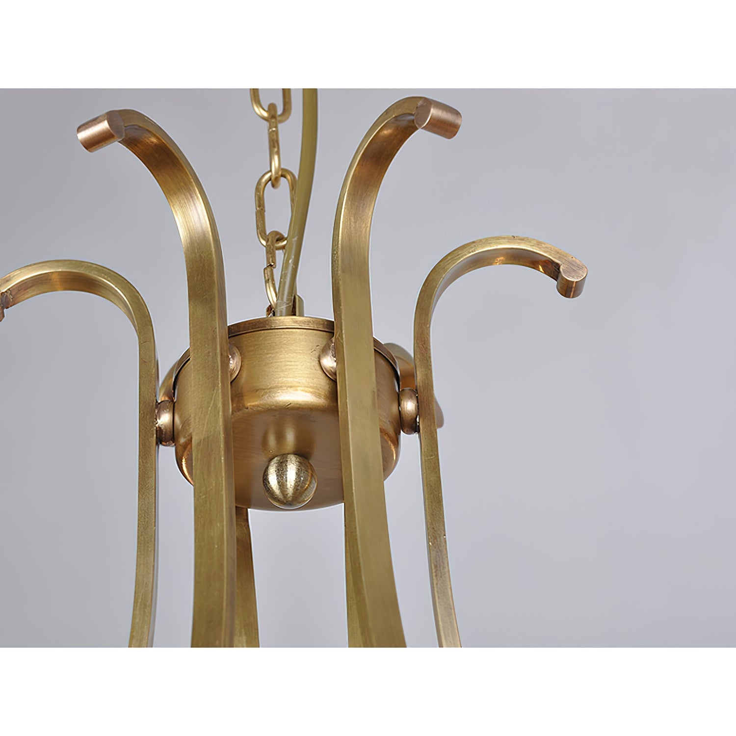 Ethos Premium Elegance Brass Glass Chandelier - Letslighting