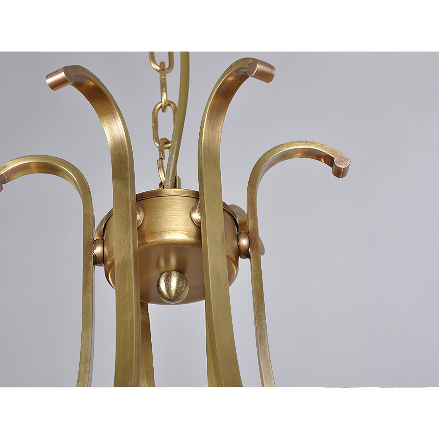 Ethos Premium Elegance Brass Glass Chandelier - Letslighting