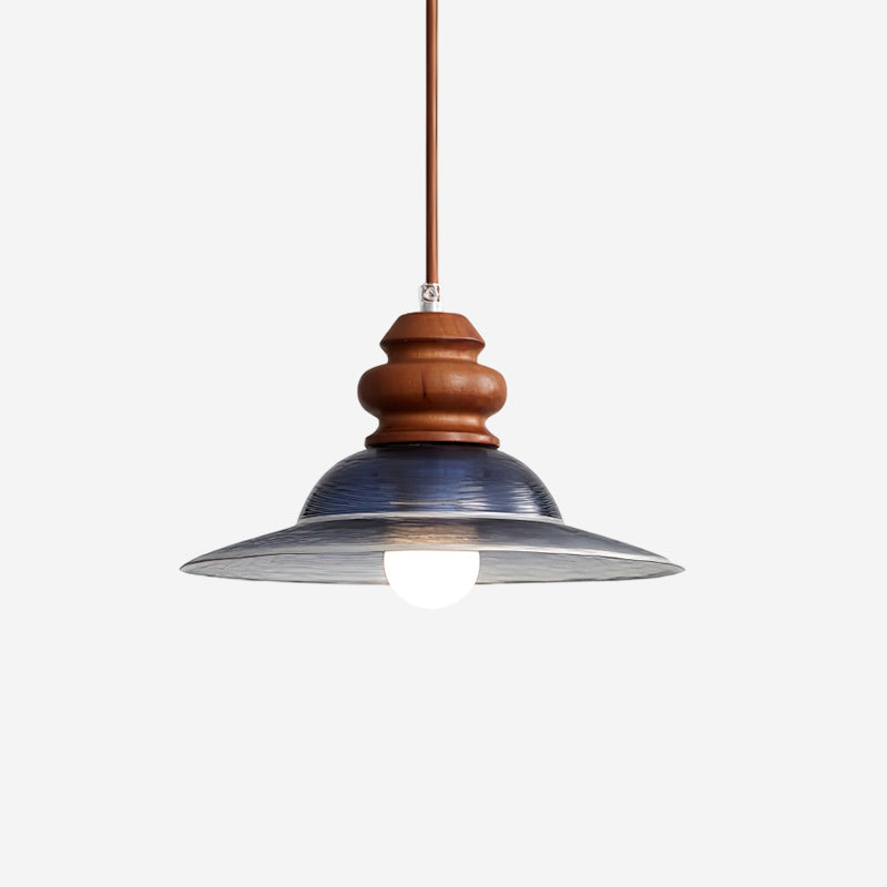 Brenna Pendant Lamp Textured Glass Accent - Letslighting