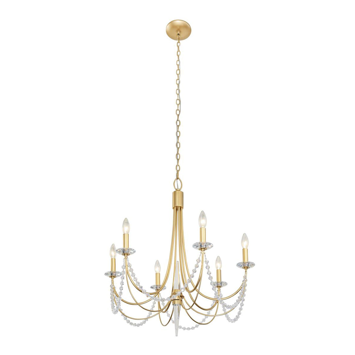 Purelux Postmodern Luxury Brass Crystal Chandelier - Letslighting