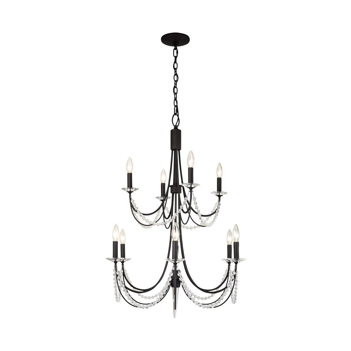 Purelux Postmodern Luxury Brass Crystal Chandelier - Letslighting