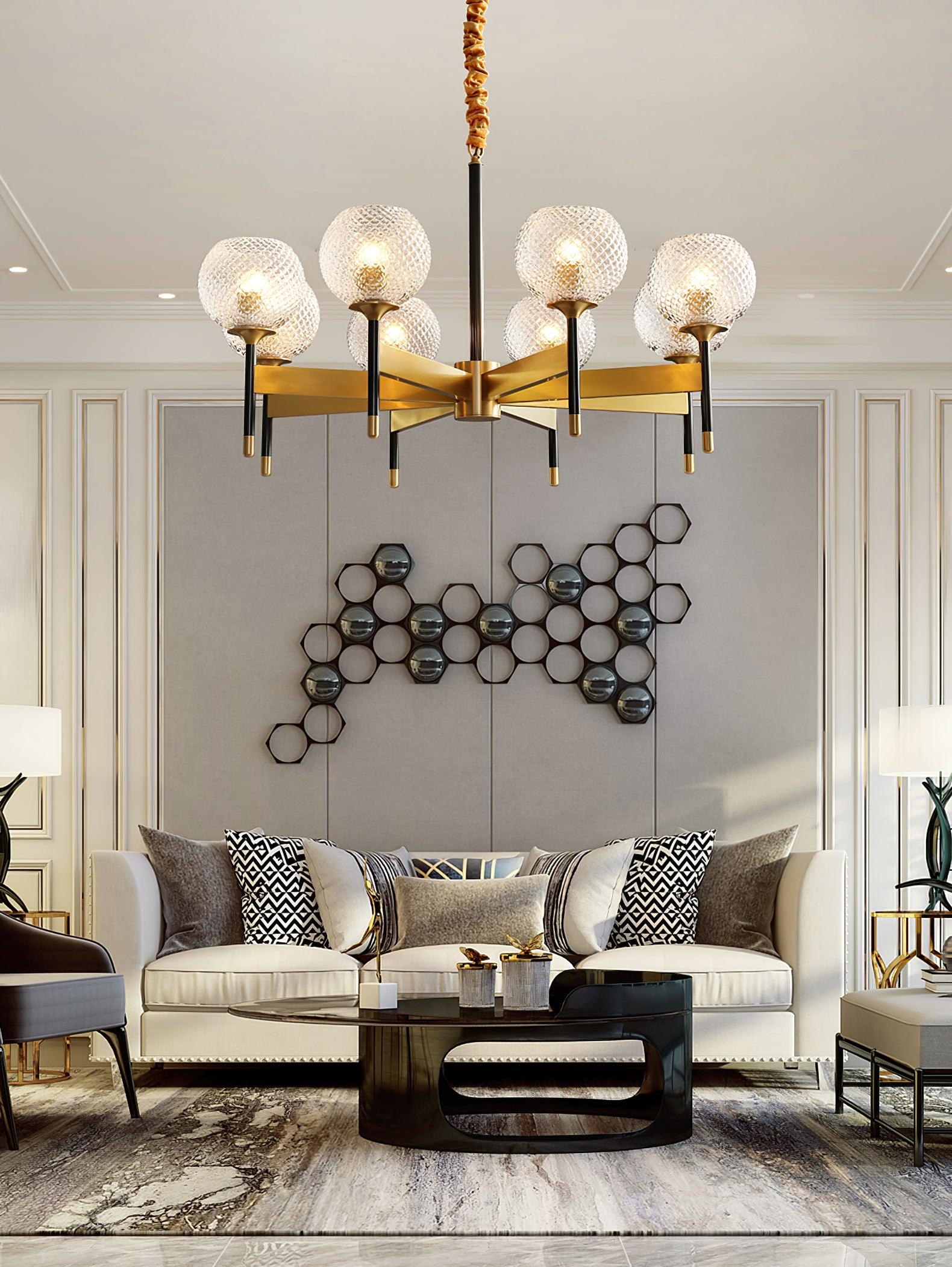 Glint Modern Brass Chandelier - Letslighting