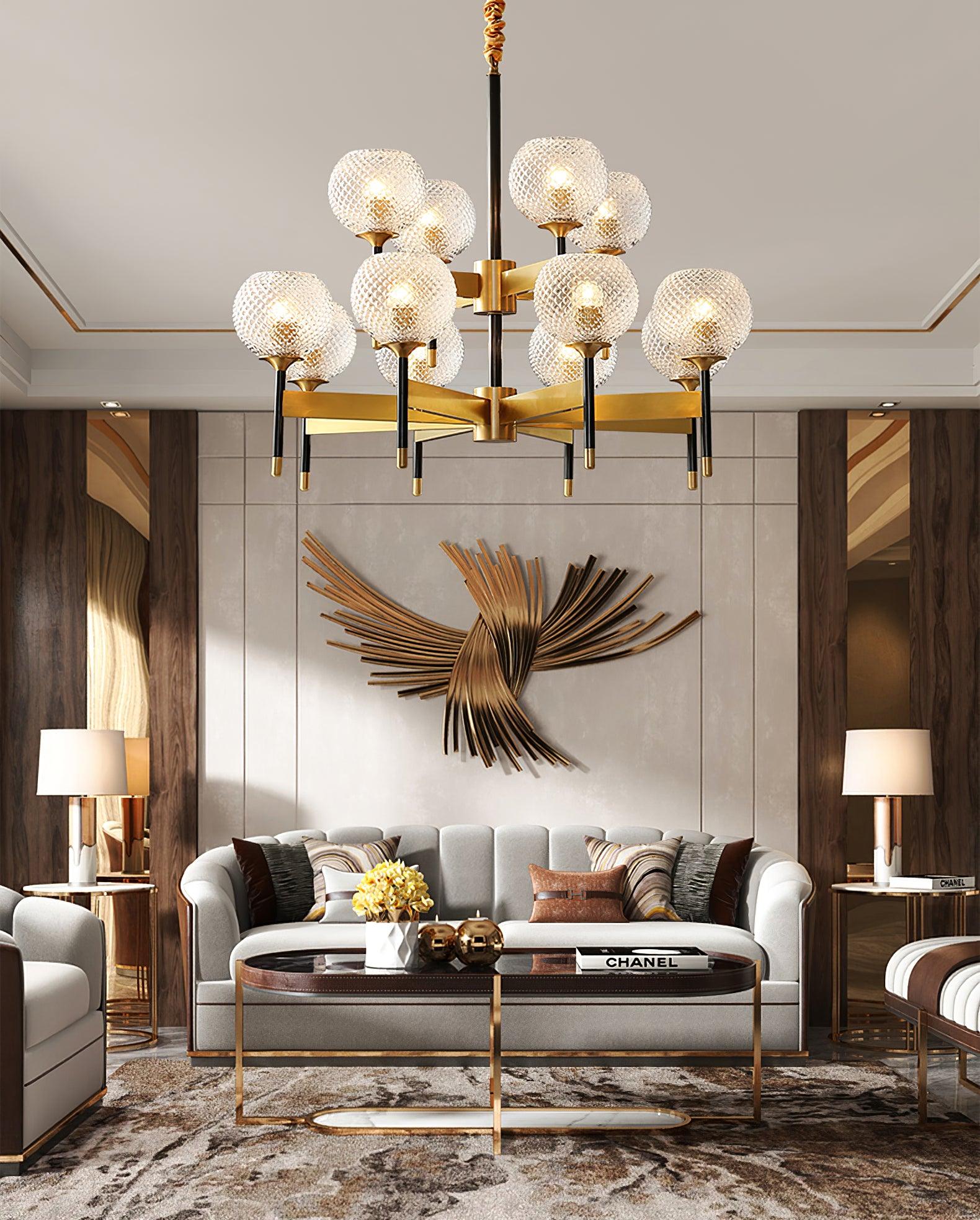 Glint Modern Brass Chandelier - Letslighting