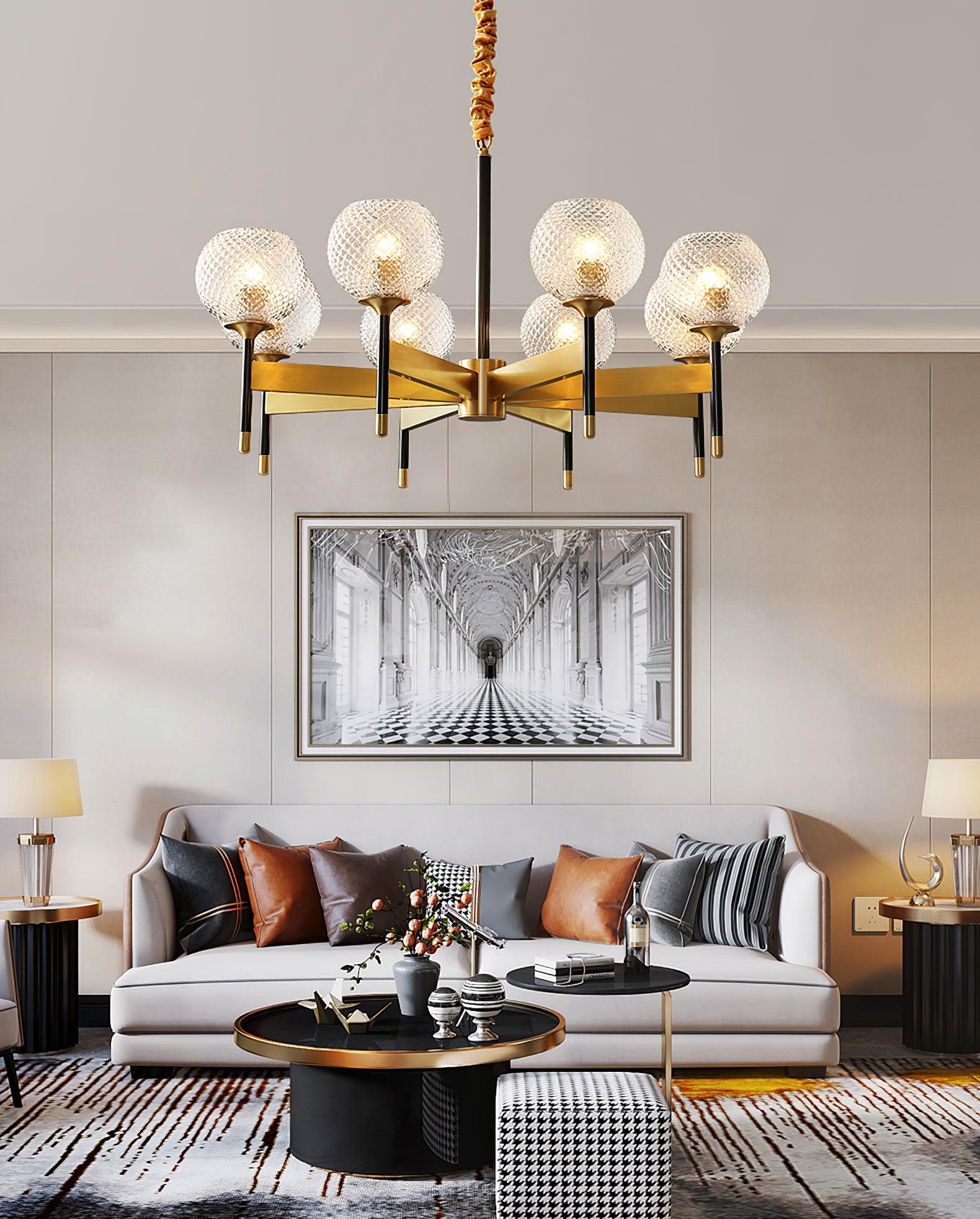Glint Modern Brass Chandelier - Letslighting