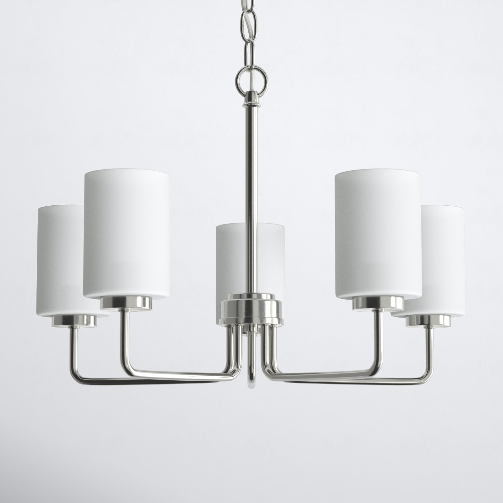 Neva Modern Minimalist Black Glass Chandelier - Letslighting