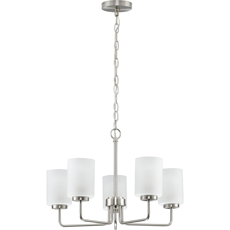 Neva Modern Minimalist Black Glass Chandelier - Letslighting