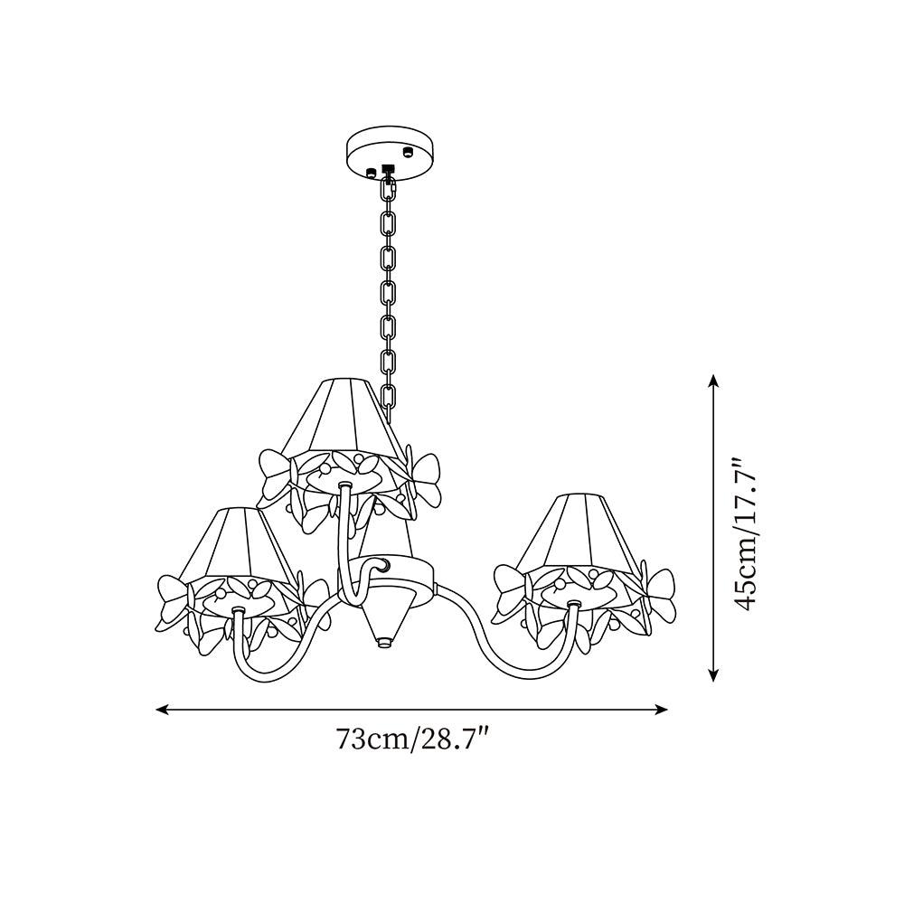 Tiffany Briandy Chandelier Mulit-head - Letslighting