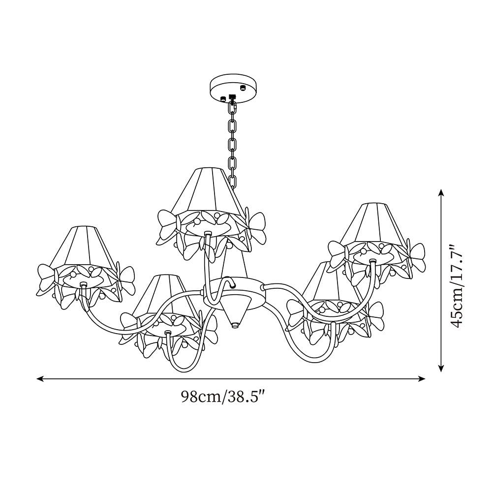 Tiffany Briandy Chandelier Mulit-head - Letslighting
