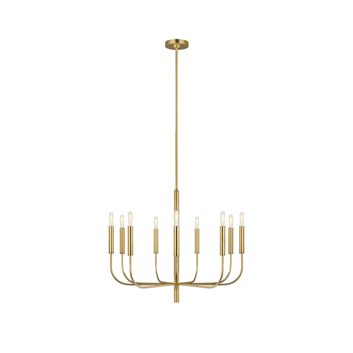 Olcarel Vintage Industrial Brass Chandelier - Letslighting
