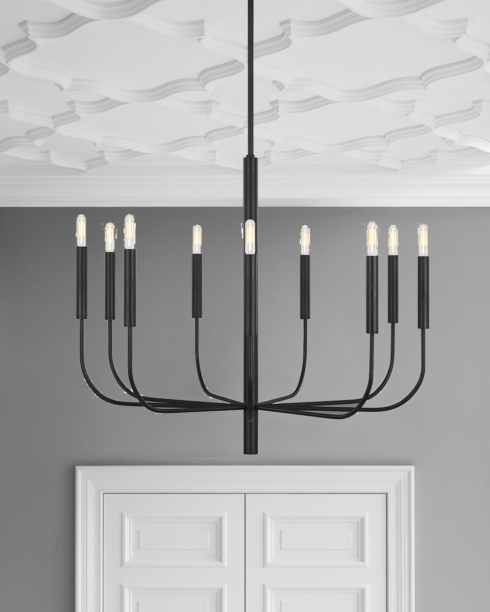 Olcarel Vintage Industrial Brass Chandelier - Letslighting