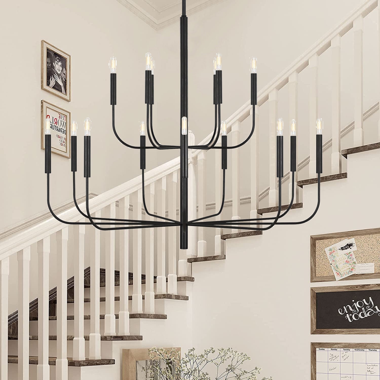 Olcarel Vintage Industrial Brass Chandelier - Letslighting