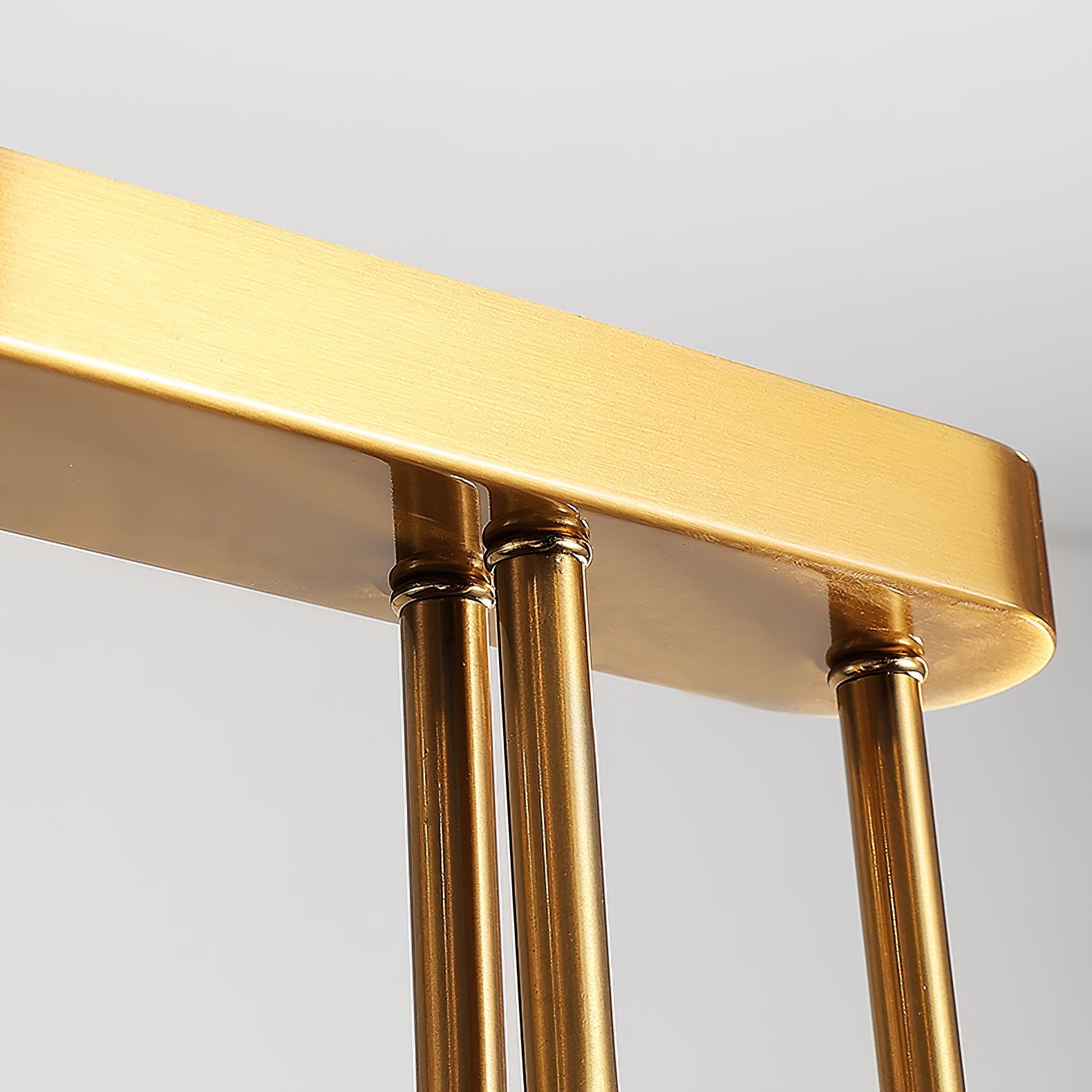 Fluide Modern Minimalist Linear Brass Chandelier - Letslighting