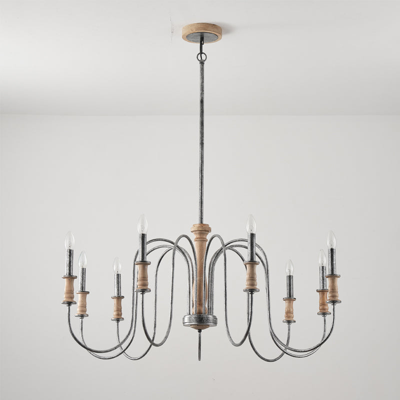 Volo Postmodern Luxury Wooden Chandelier - Letslighting