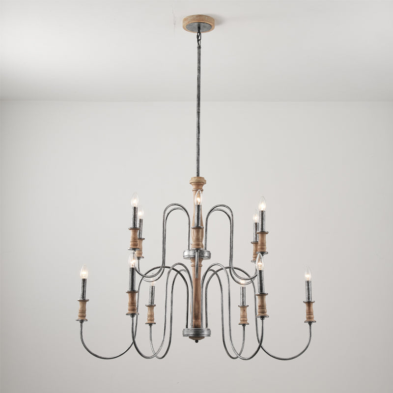 Volo Postmodern Luxury Wooden Chandelier - Letslighting