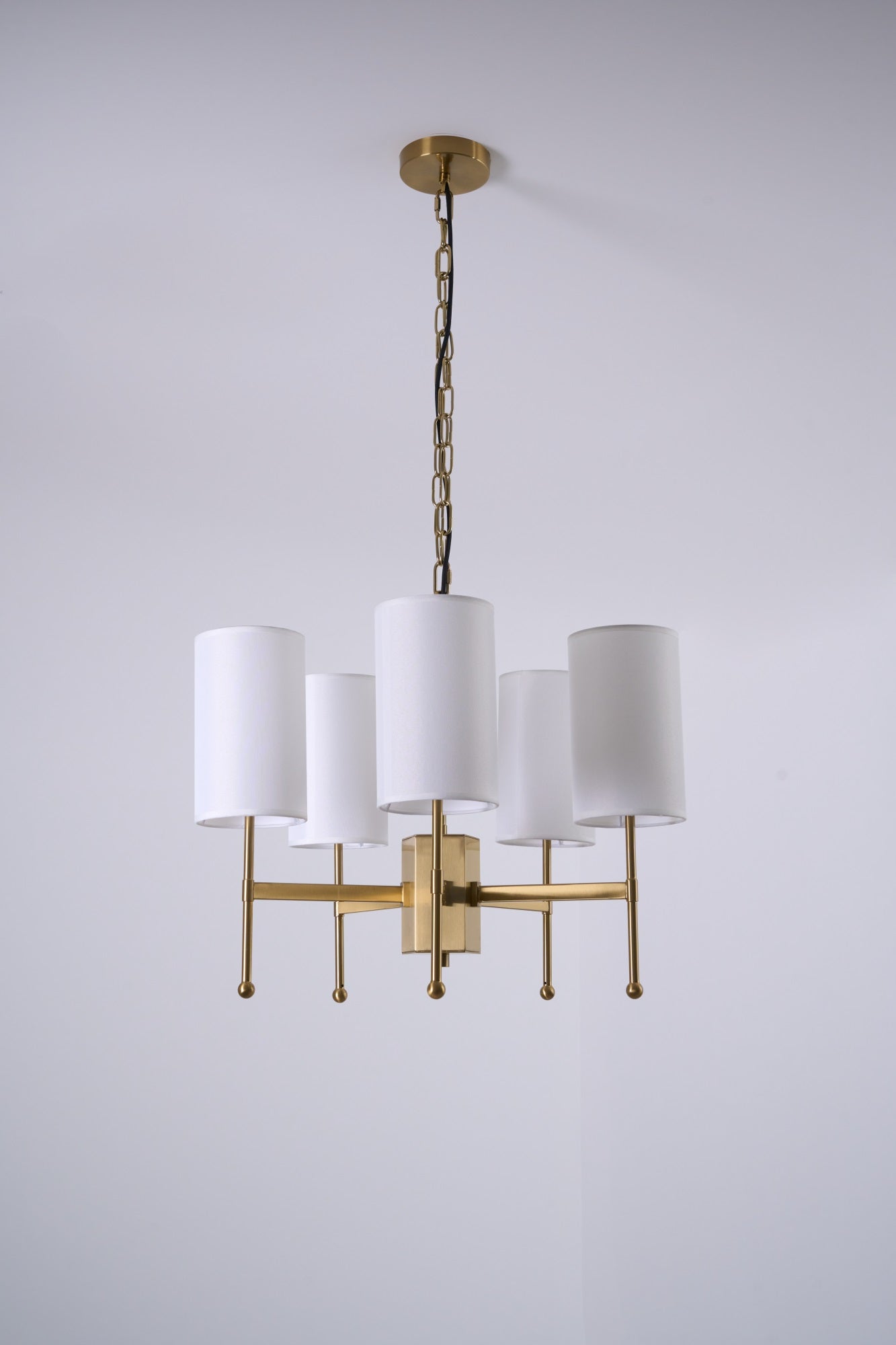 Ulcarisra Traditional Vintage Brass Fabric Chandelier - Letslighting