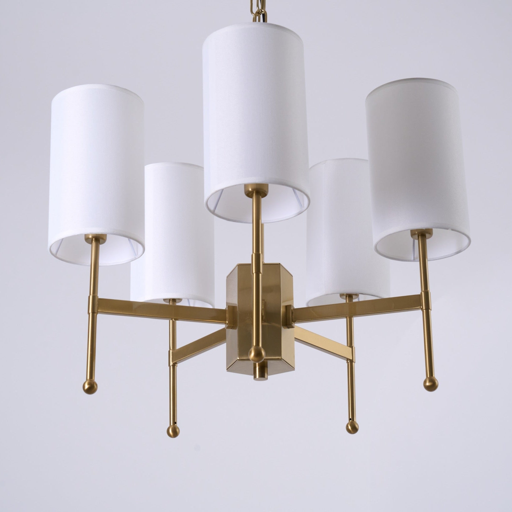 Ulcarisra Traditional Vintage Brass Fabric Chandelier - Letslighting