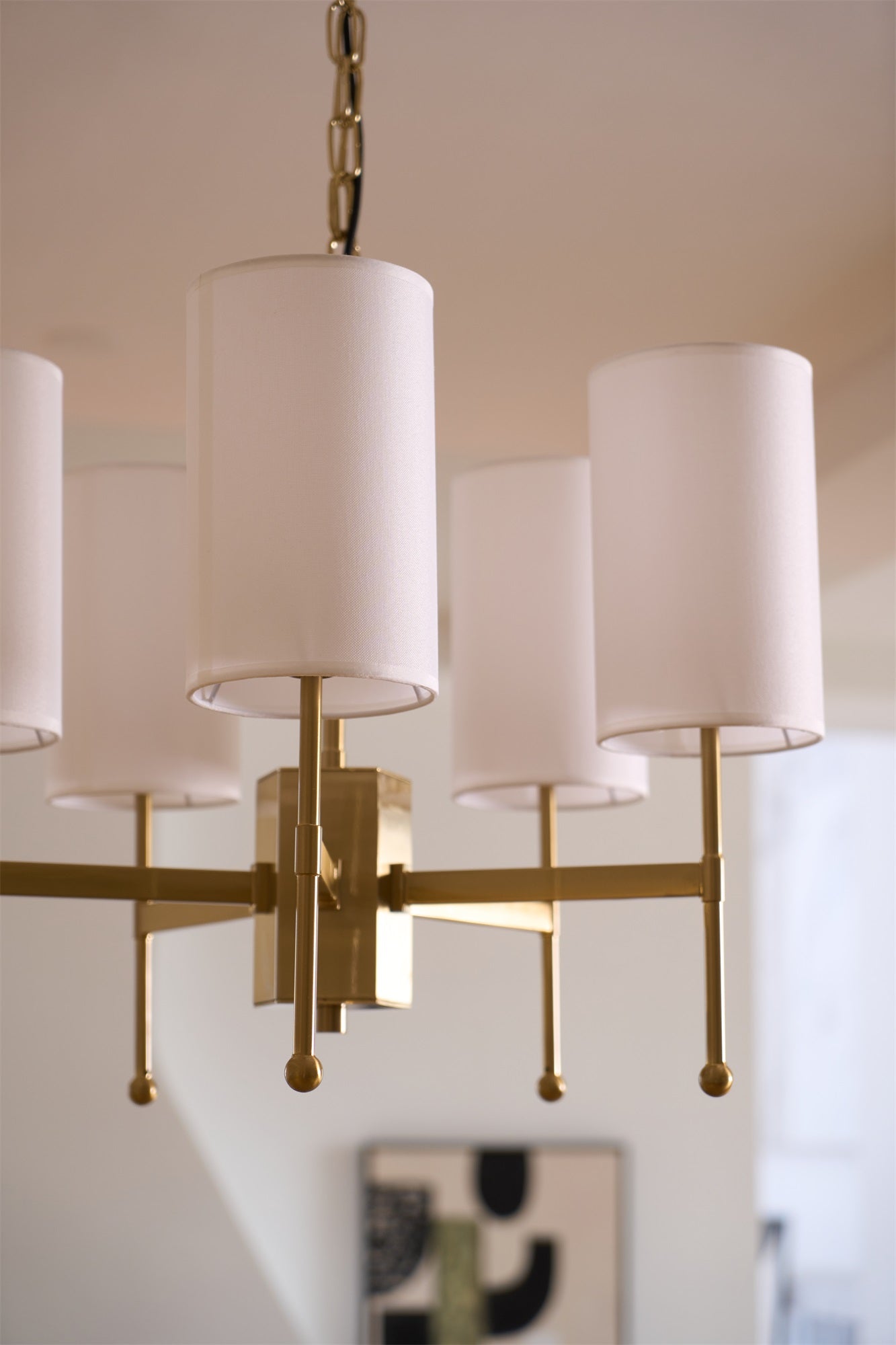 Ulcarisra Traditional Vintage Brass Fabric Chandelier - Letslighting
