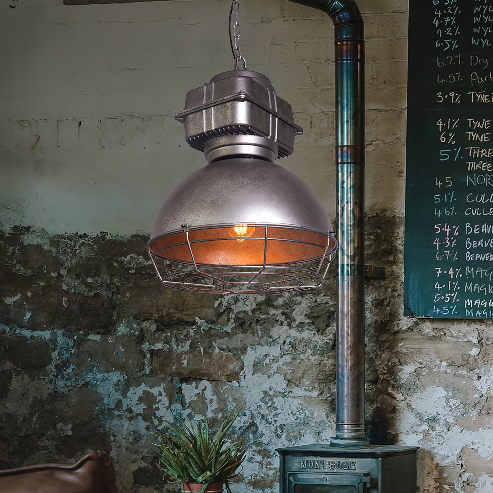 Astra Vintage Industrial Brilliant Pendant Light - Letslighting