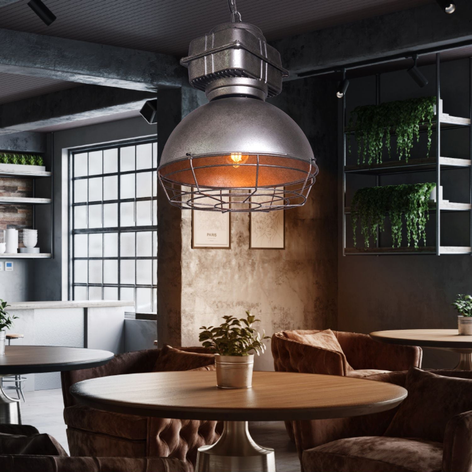 Astra Vintage Industrial Brilliant Pendant Light - Letslighting