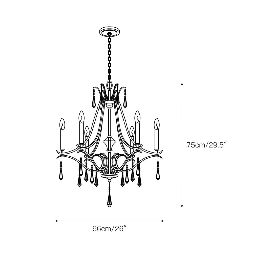 Lyra Postmodern Luxury Copper Crystal Chandelier - Letslighting