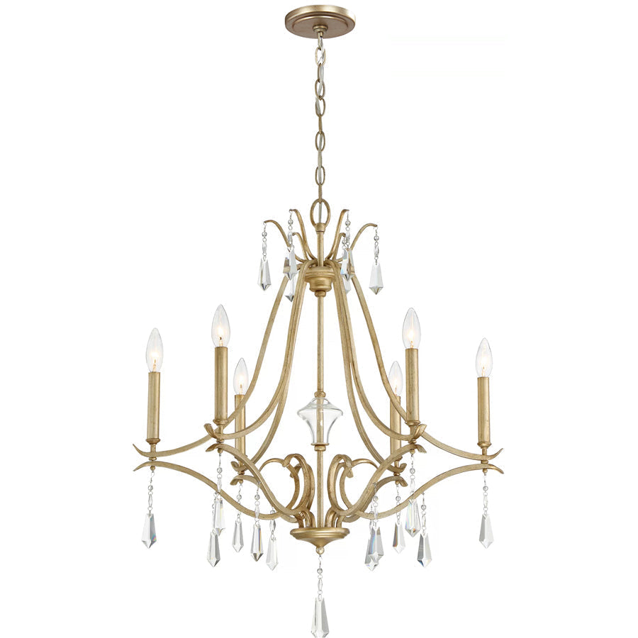 Lyra Postmodern Luxury Copper Crystal Chandelier - Letslighting