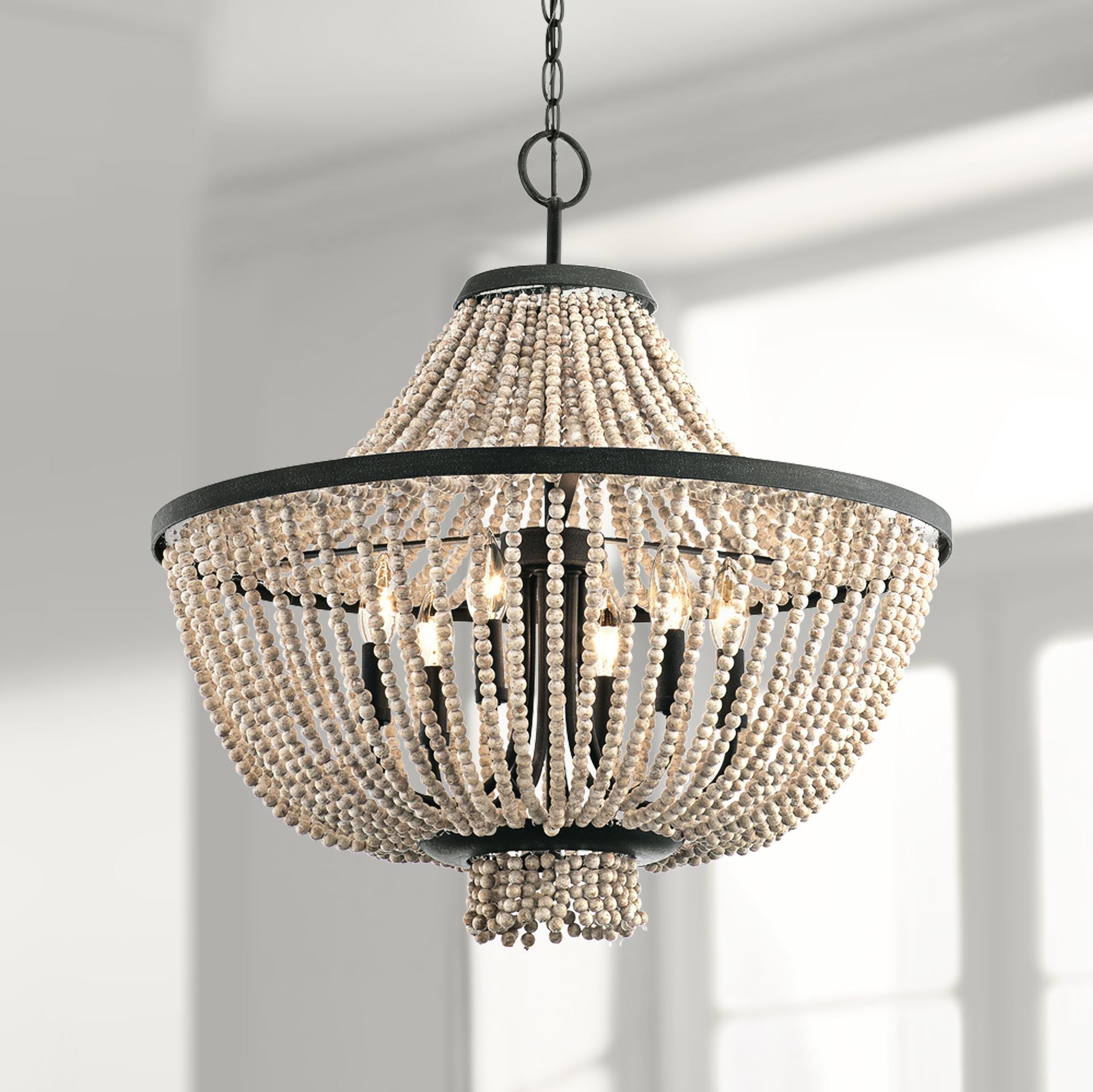 Vela Premium Elegance Wooden Chandelier - Letslighting