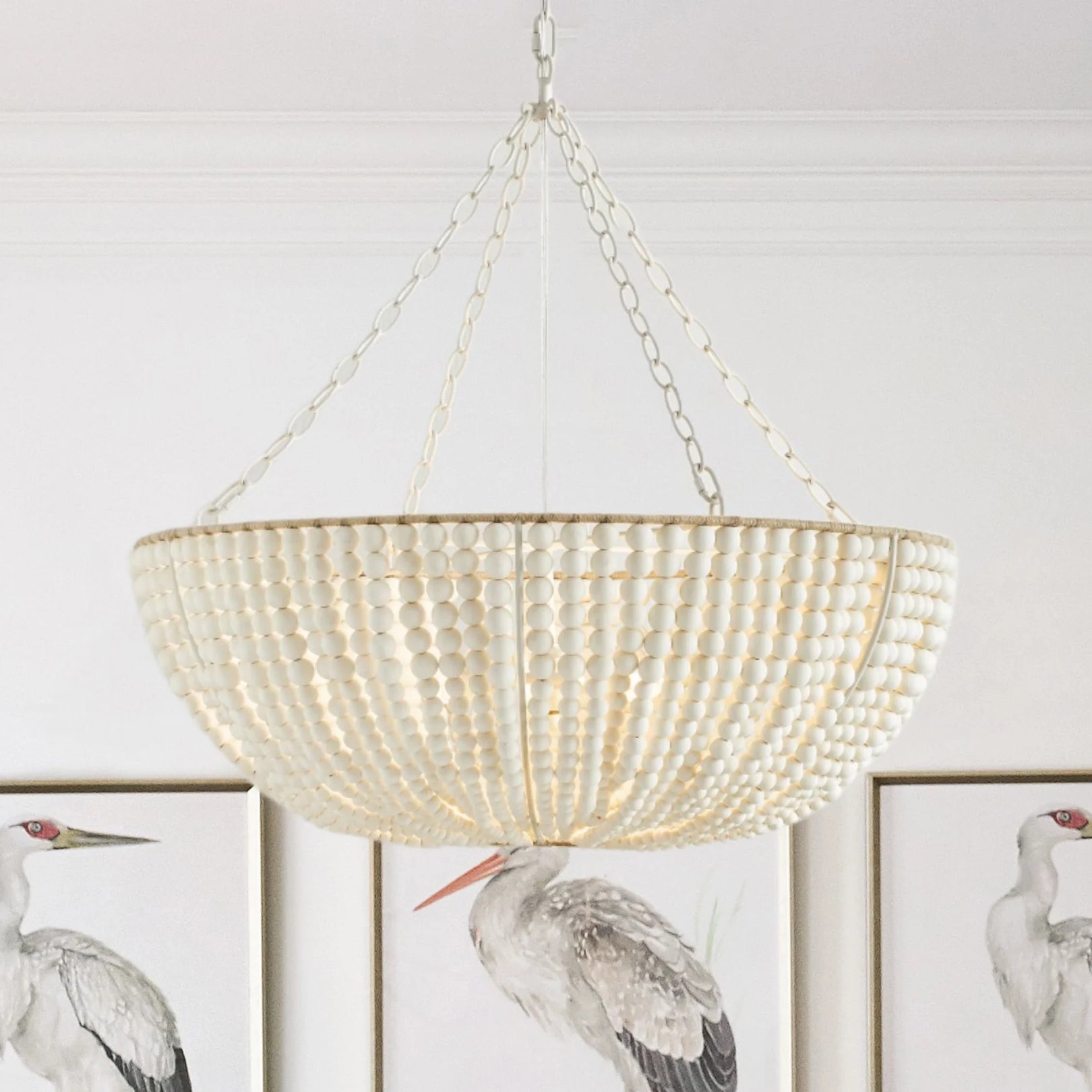 Colora Postmodern Luxury Beaded Wood Chandelier - Letslighting