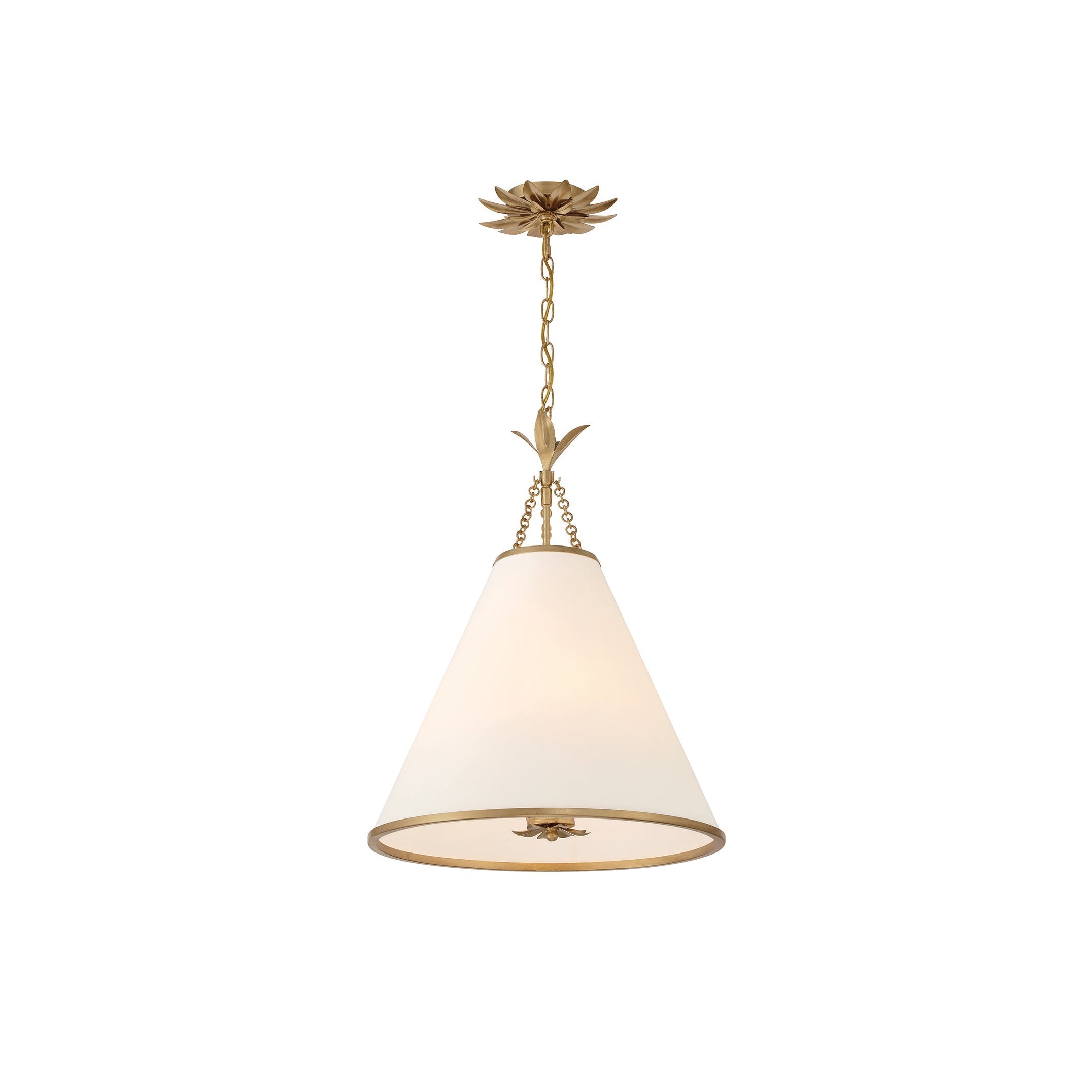 Aeon Modern Minimalist Brass Fabric Pendant Lamp - Letslighting