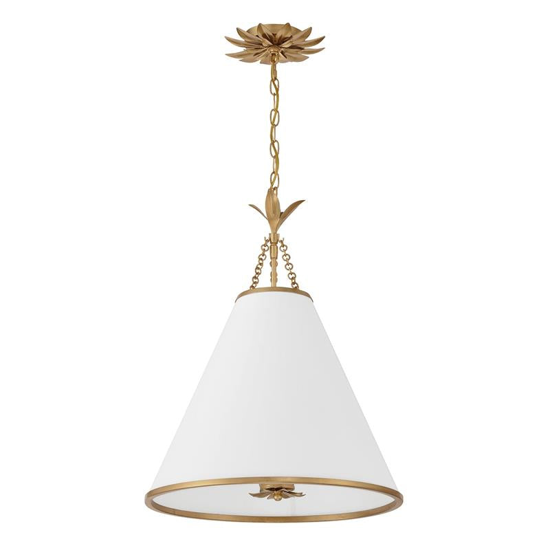 Aeon Modern Minimalist Brass Fabric Pendant Lamp - Letslighting