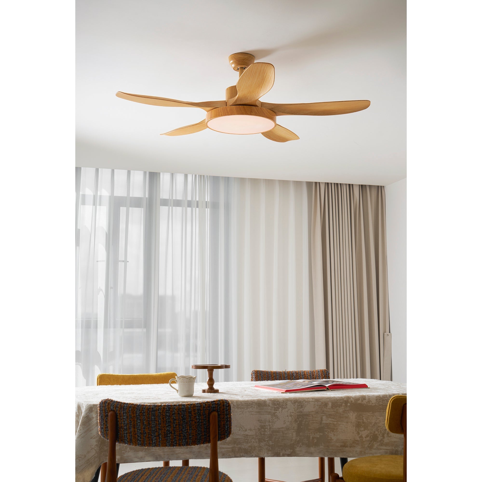 Fusion Premium Natural Acrylic Ceiling Fan Light - Letslighting