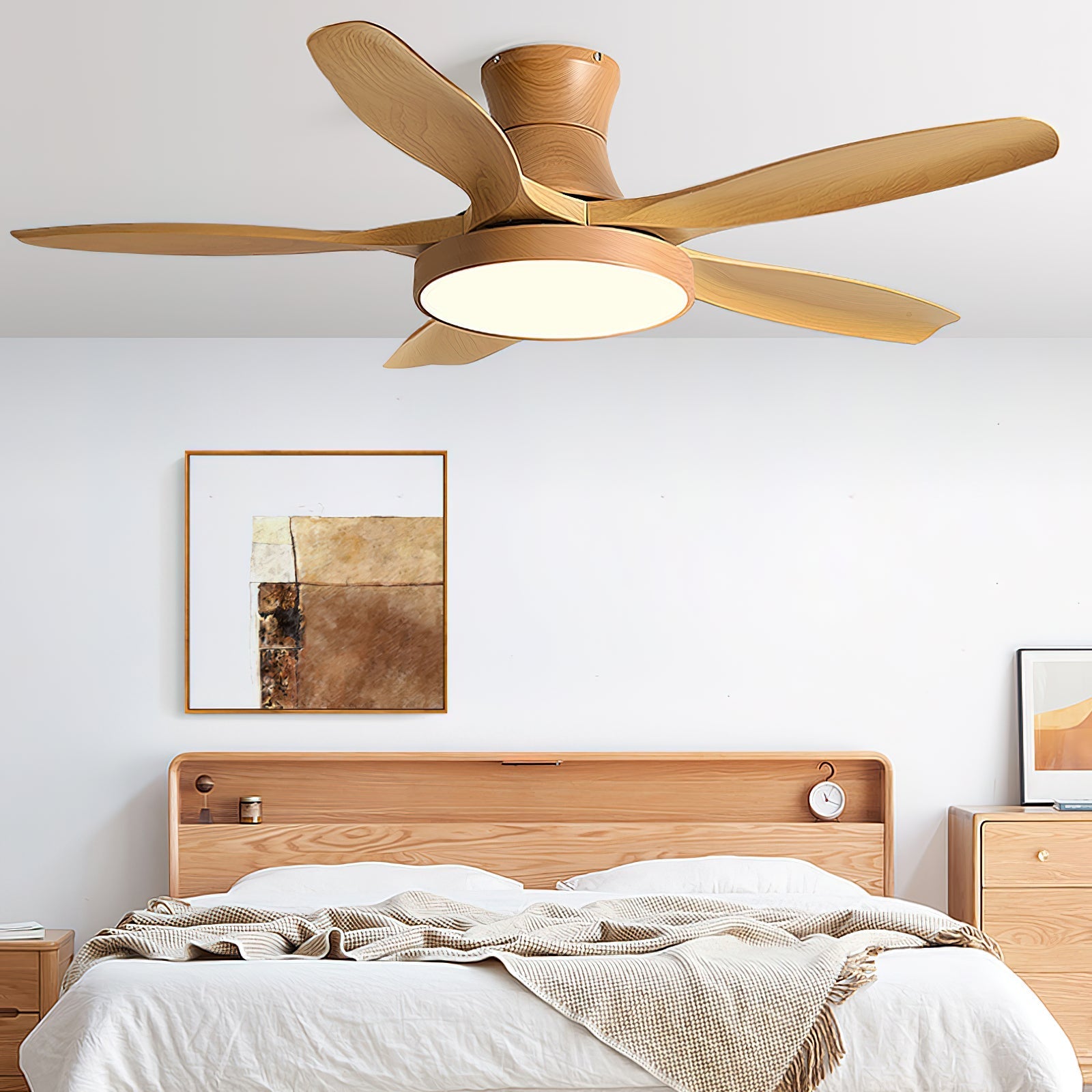 Fusion Premium Natural Acrylic Ceiling Fan Light - Letslighting