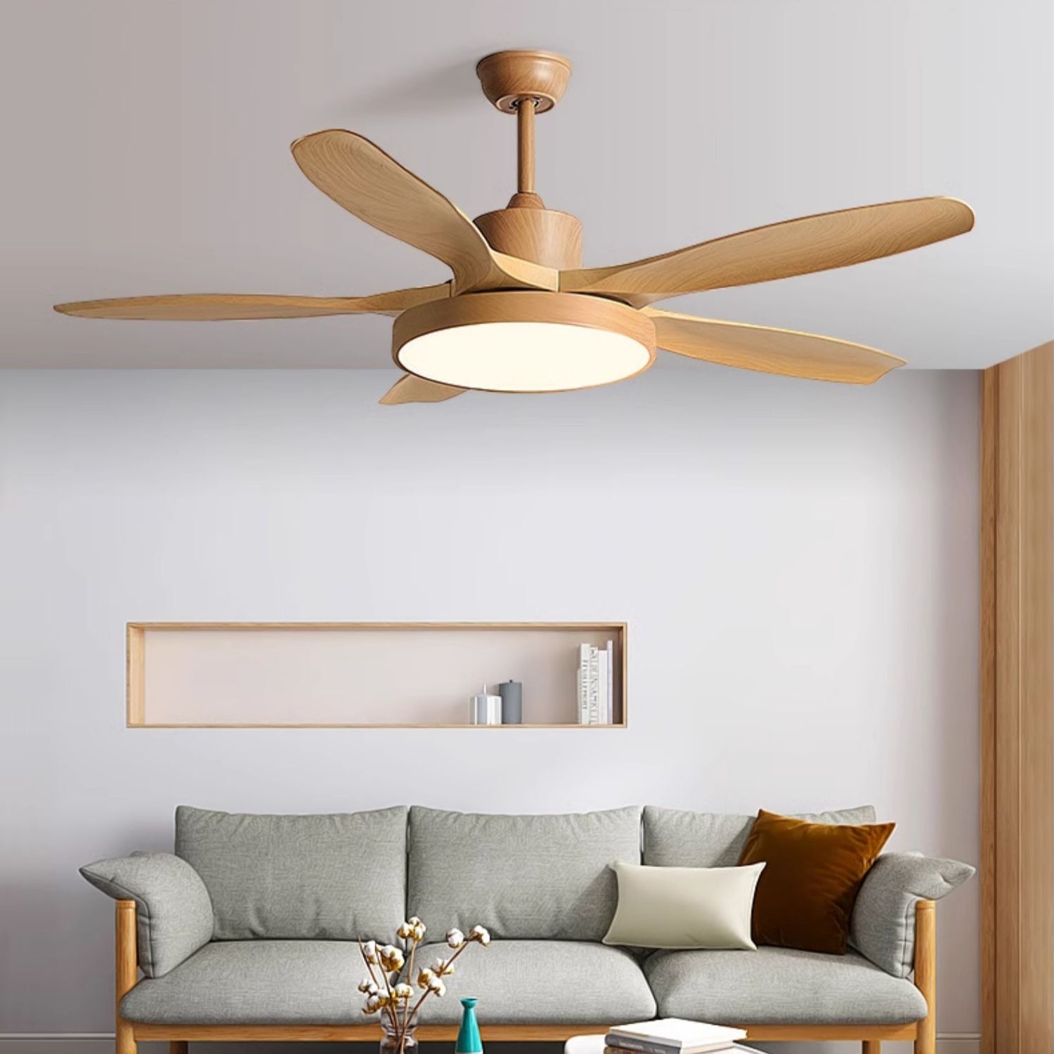 Nielsen  Ceiling Fan Light 52″ Wood Color