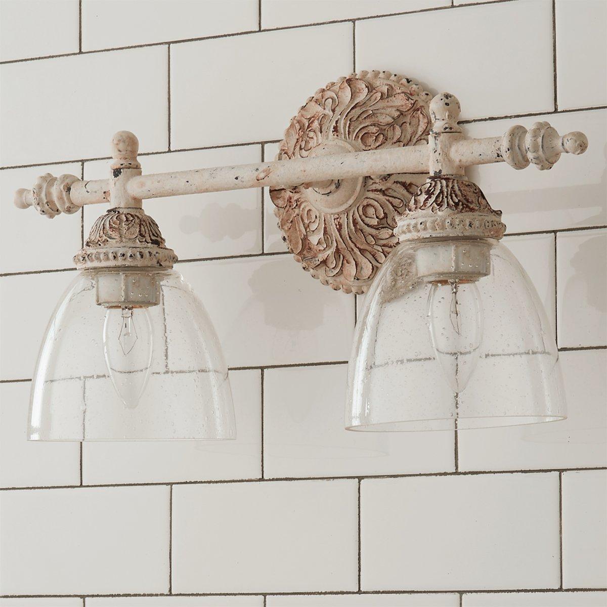 Orion Vintage Industrial Vanity Glass Wall Lamp - Letslighting