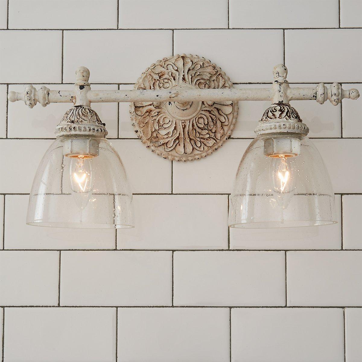 Orion Vintage Industrial Vanity Glass Wall Lamp - Letslighting