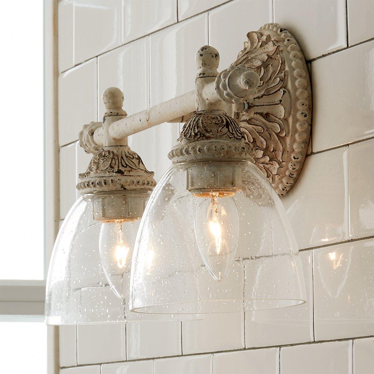 Orion Vintage Industrial Vanity Glass Wall Lamp - Letslighting