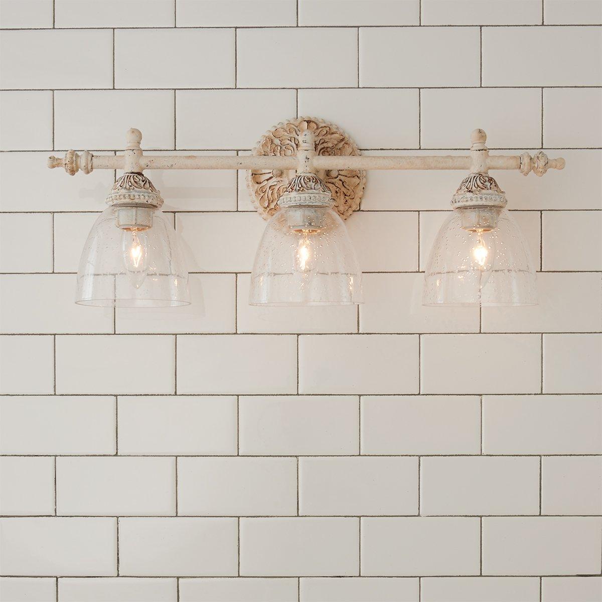 Orion Vintage Industrial Vanity Glass Wall Lamp - Letslighting