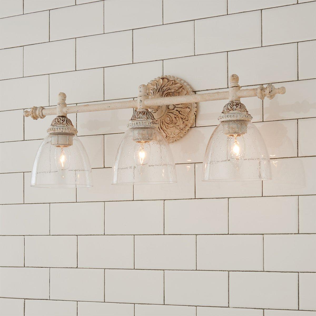 Orion Vintage Industrial Vanity Glass Wall Lamp - Letslighting