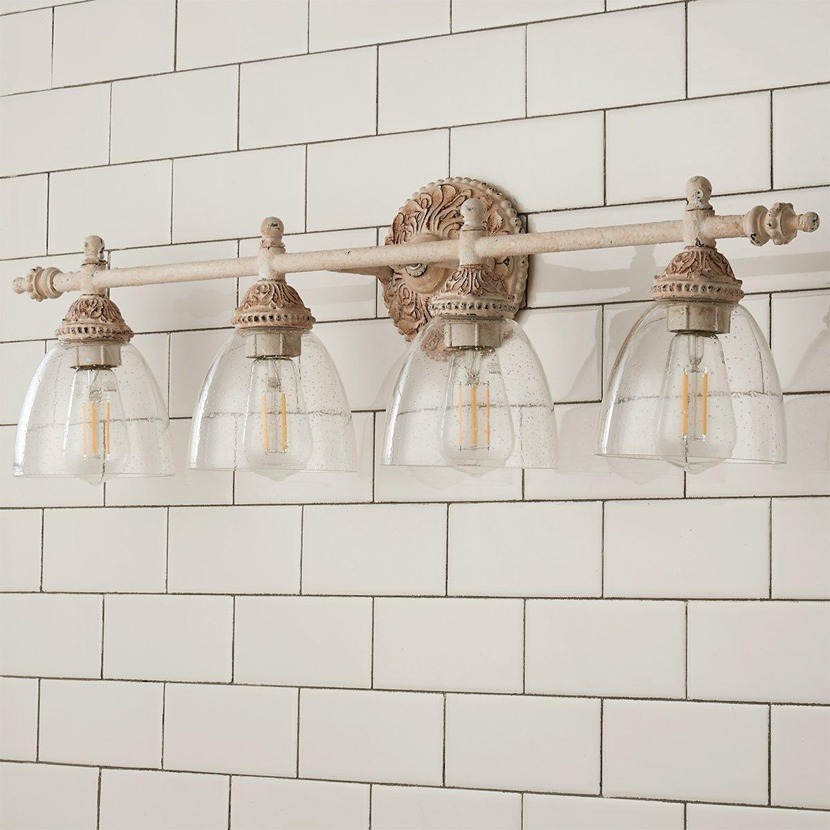 Orion Vintage Industrial Vanity Glass Wall Lamp - Letslighting
