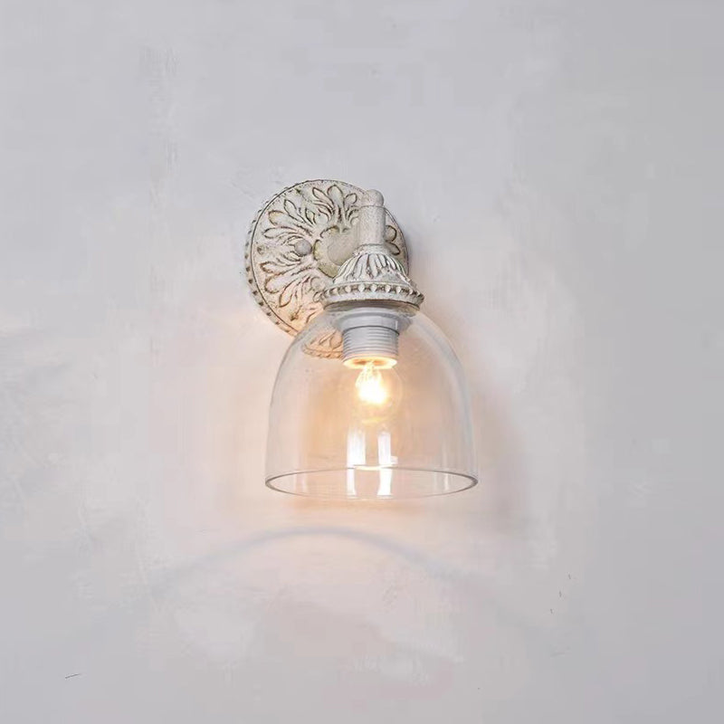 Orion Vintage Industrial Vanity Glass Wall Lamp - Letslighting