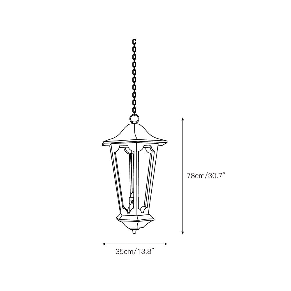 Seren Postmodern Luxury Elegance Wood Resin Lantern Pendant Lamp - Letslighting
