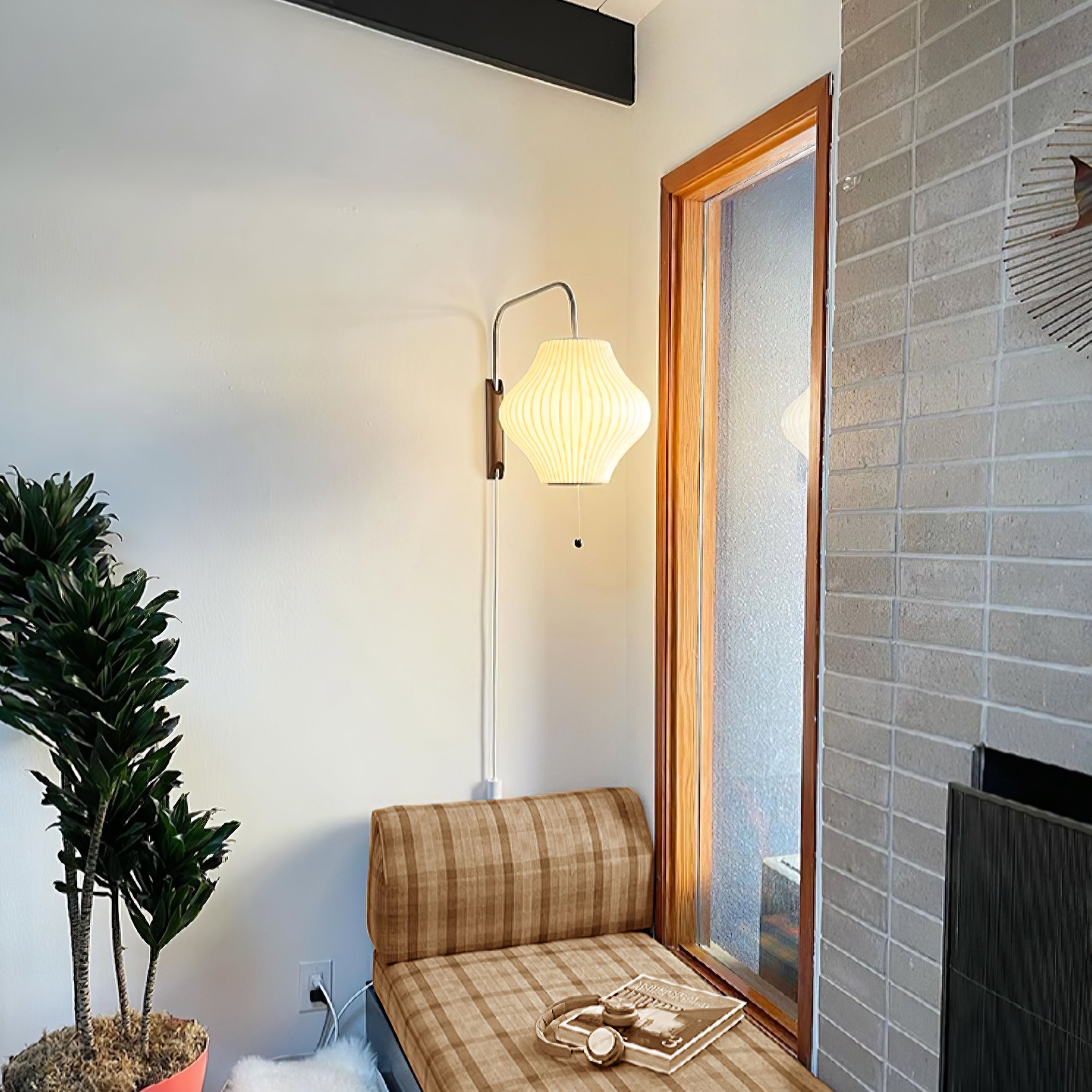 Lustra Wall Sconce Walnut Ball - Letslighting