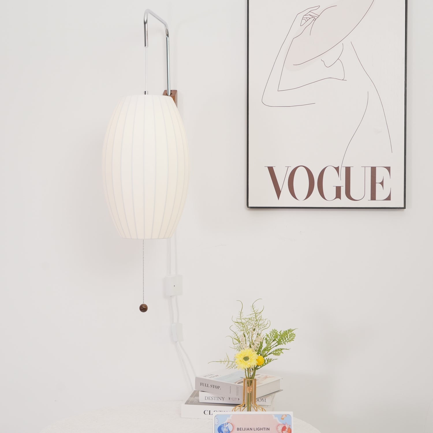 Lustra Wall Sconce Walnut Ball - Letslighting