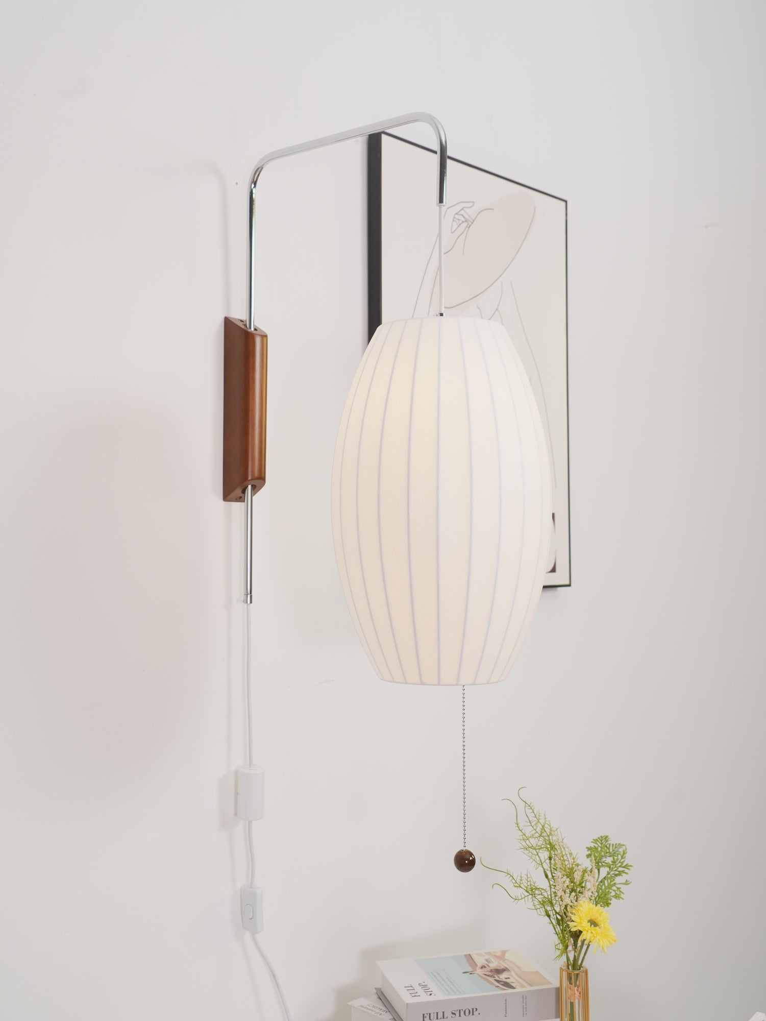 Lustra Wall Sconce Walnut Ball - Letslighting