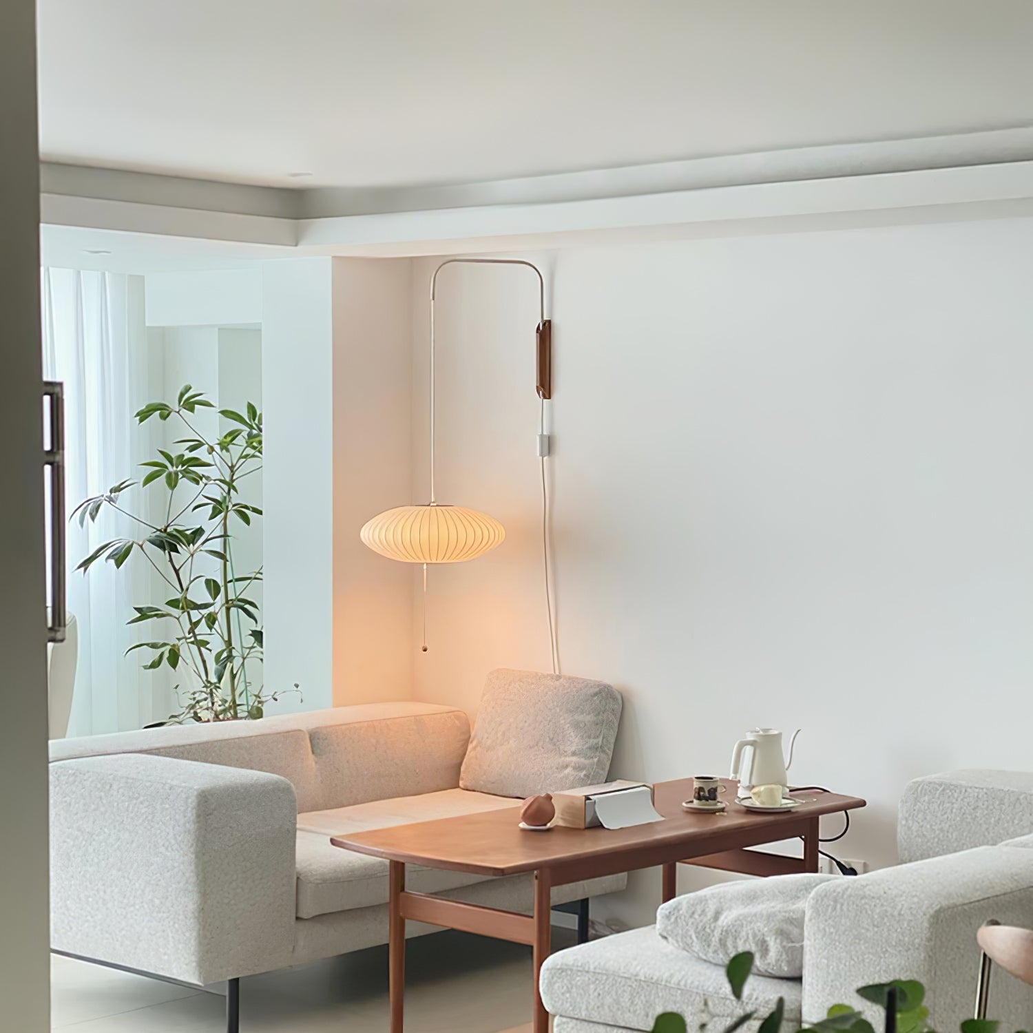 Lustra Wall Sconce Walnut Ball - Letslighting
