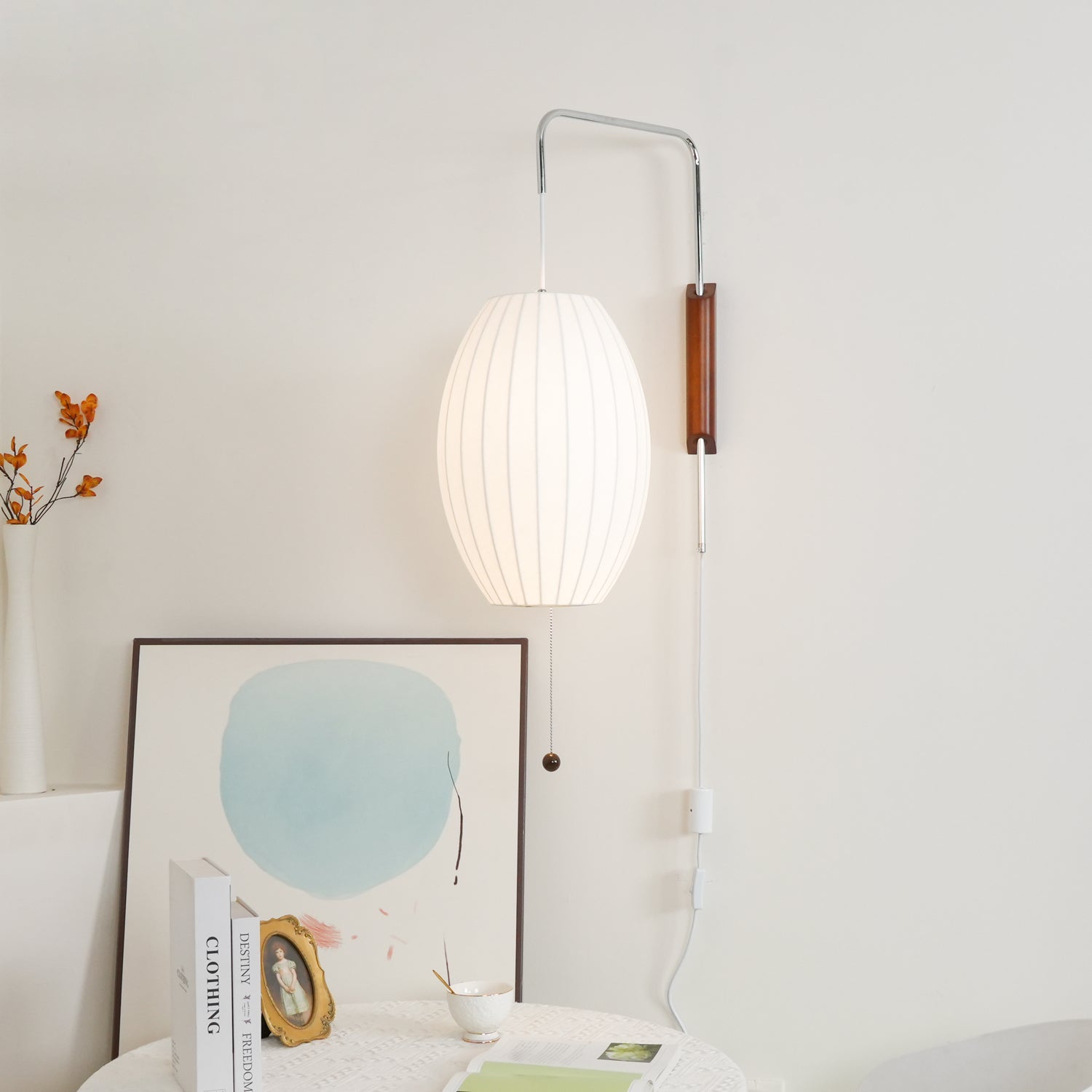 Lustra Wall Sconce Walnut Ball - Letslighting