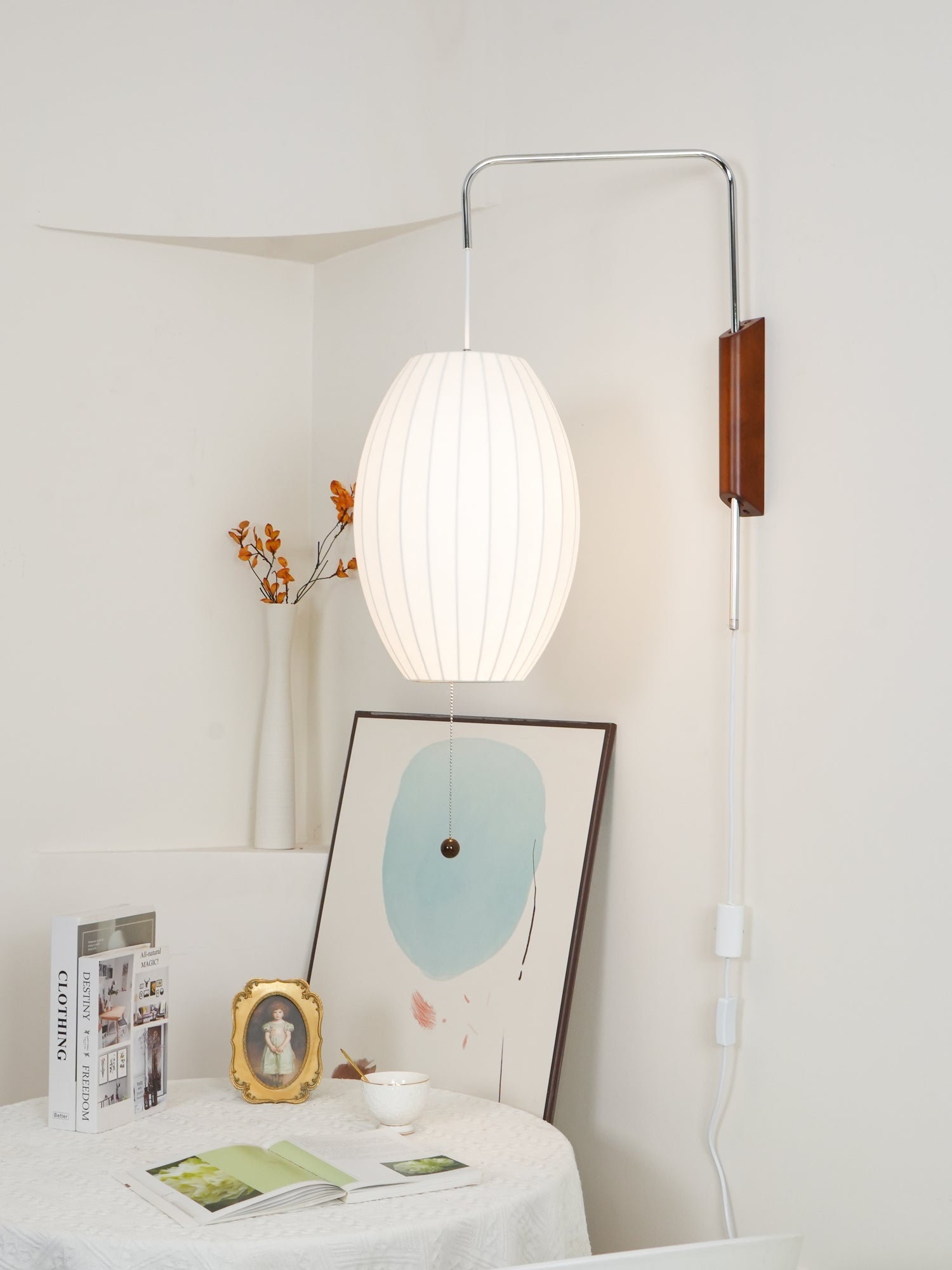Lustra Wall Sconce Walnut Ball - Letslighting